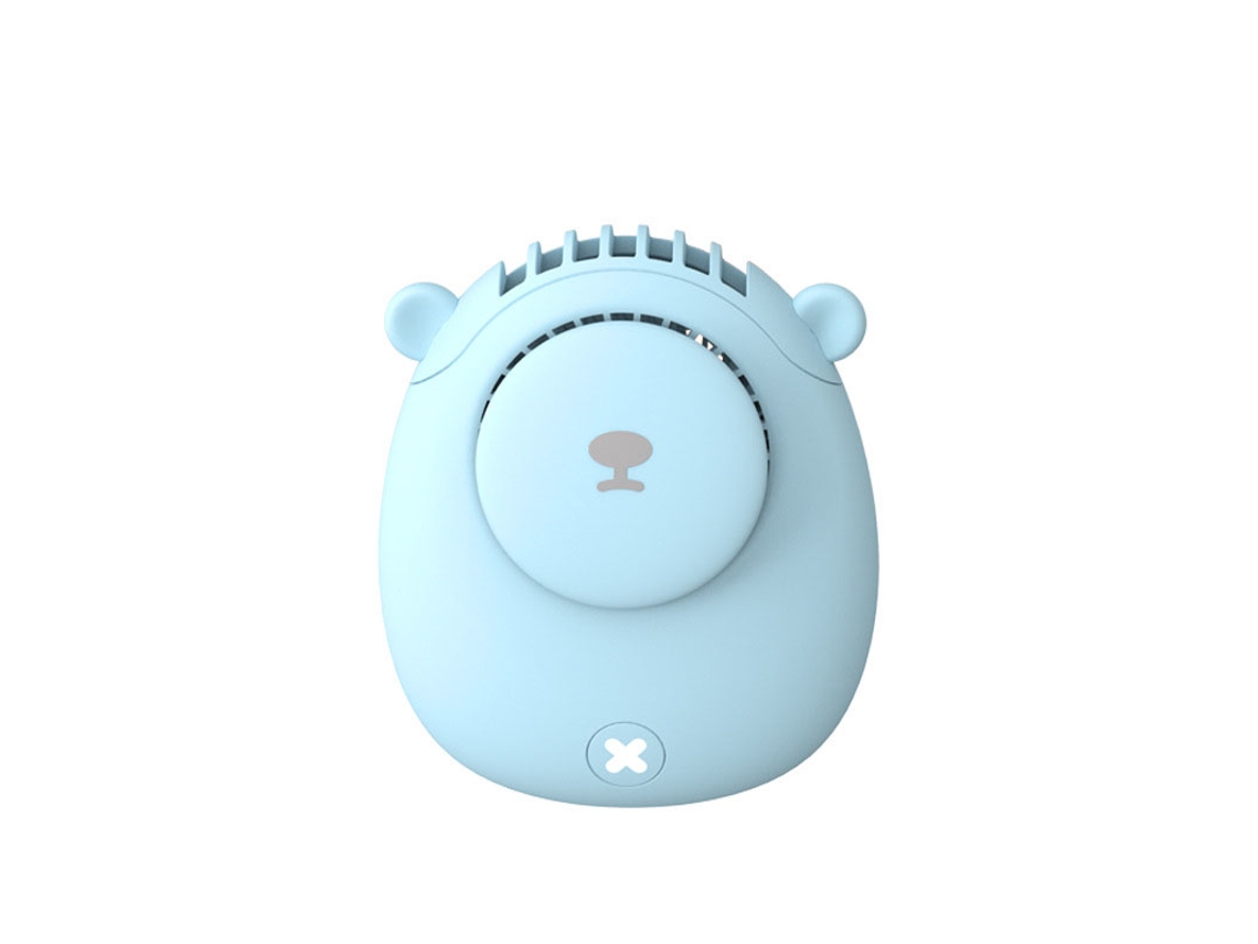 Ventilador De Pescoço Sem Pás, Recarregável Usb, Azul