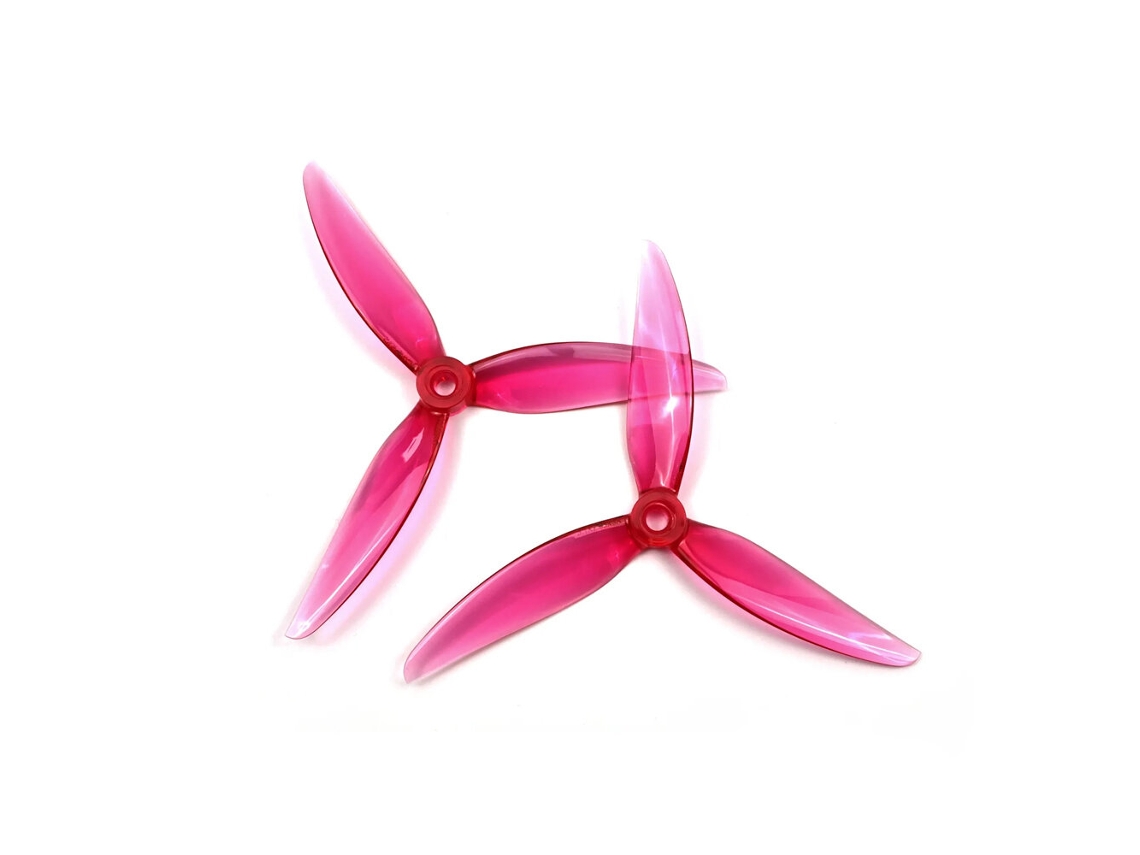 Hélice Amarela Nº 2 Pares / 6 Pares Hqprop Flowerpig R29.5 De 5,1 Polegadas Com 3 Pás Em Policarbonato E Eixo De 5 Mm Para Drones De Corrida Fpv Rc