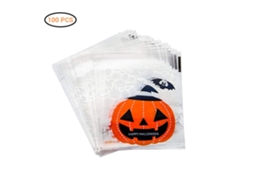 Sacos De Doces Halloween Autoadesivos 100pcs