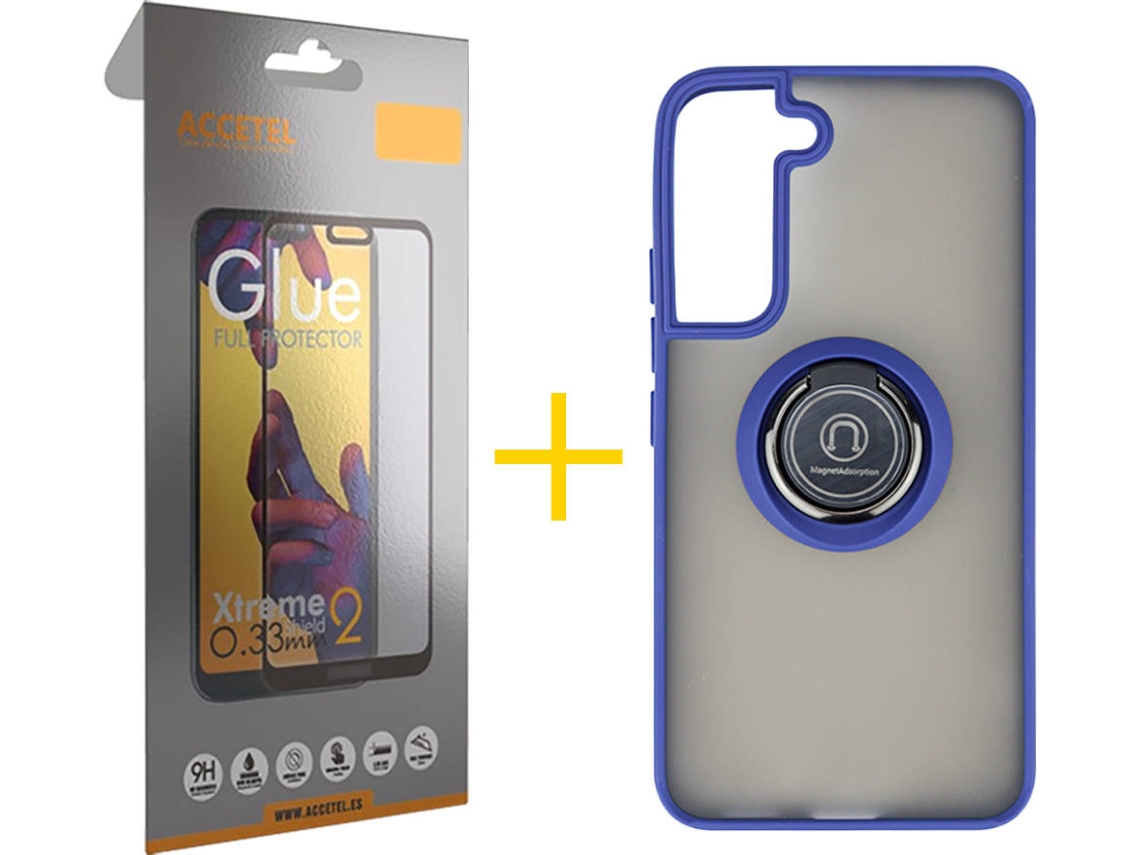 Capa + Película para Samsung Galaxy S22 5G ACCETEL Azul