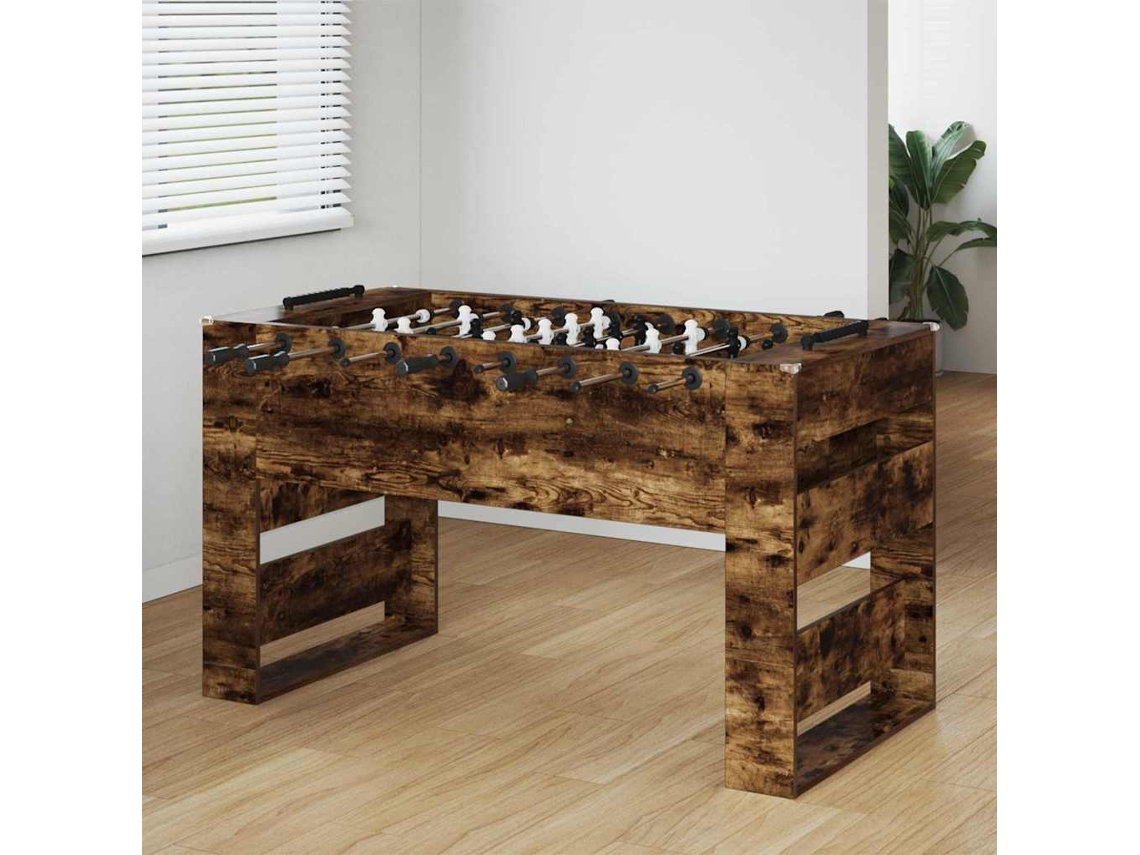 Vidaxl Mesa De Pebolim Carvalho Fumado 146,5 X 74 X 85 Cm