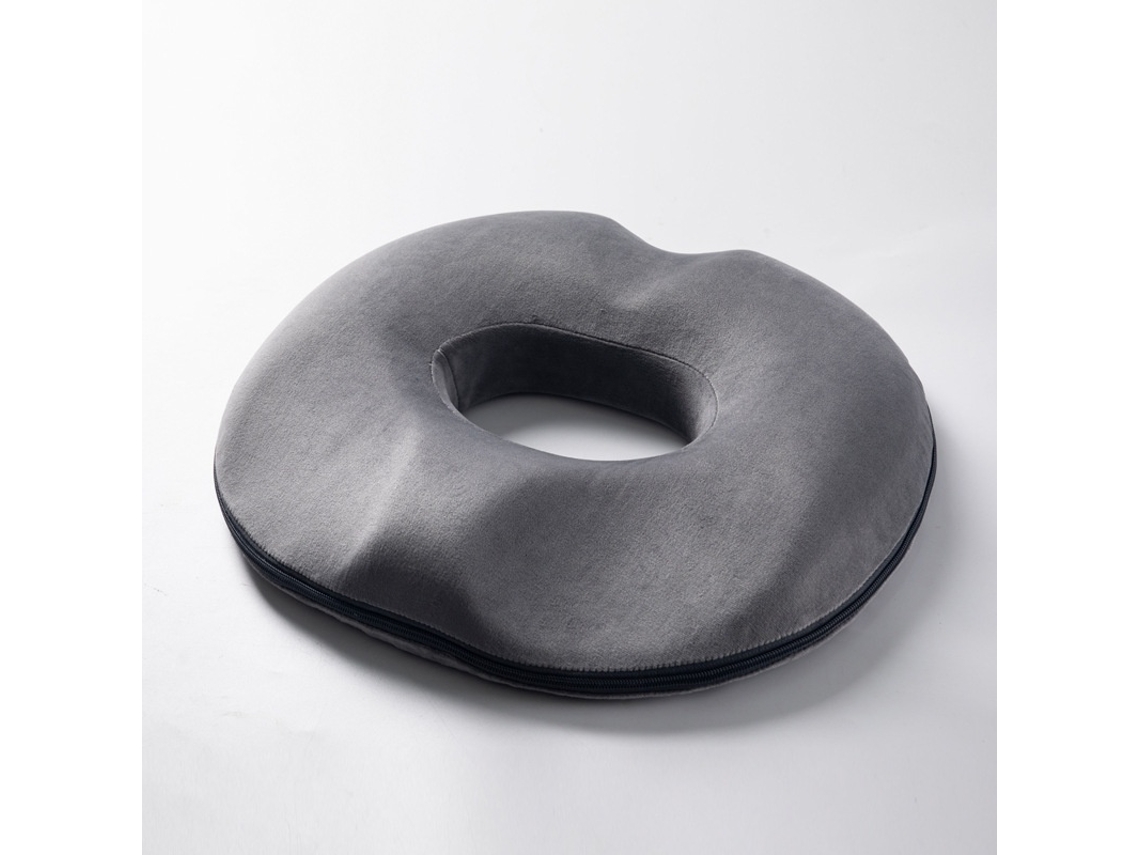 Almofada De Assento Ergonómica Em Espuma Viscoelástica, Cinzento-escuro Elysve
