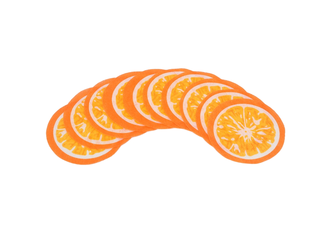 10 Folhas De Máscara Facial Em Papel De Padrão Laranja Para Compressas Húmidas Diy
