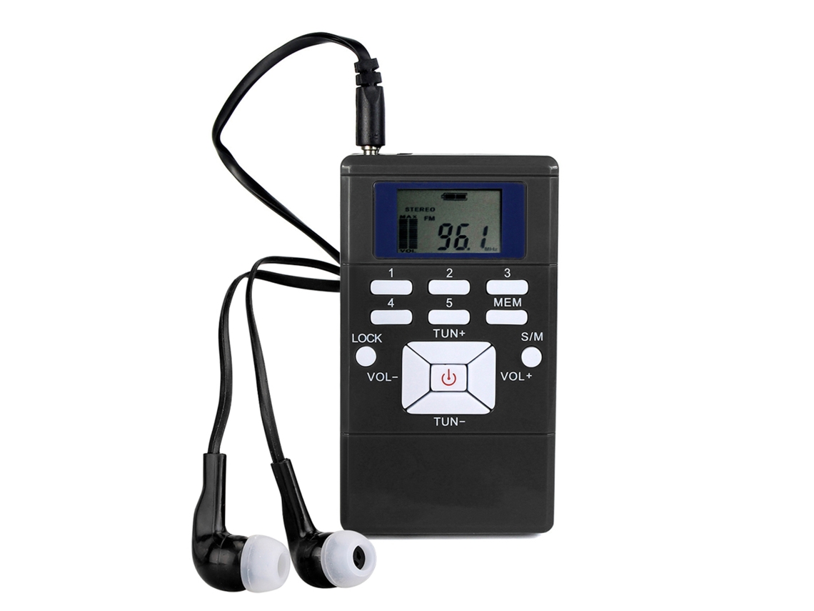 Rádio AM/FM/NOAA MDUG para acampamento, energia solar