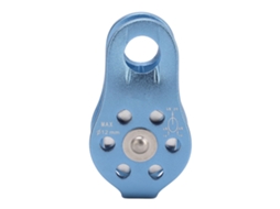 Polia Fixo Al Mg Climbing Rappelling Rescue Azul Claro