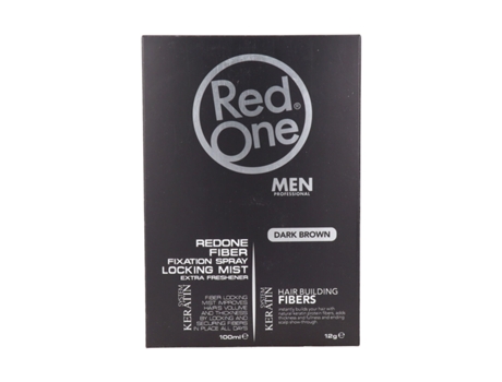 Texturizador para O Cabelo RED ONE Hair Fiber Topic Set Brown 100 Ml