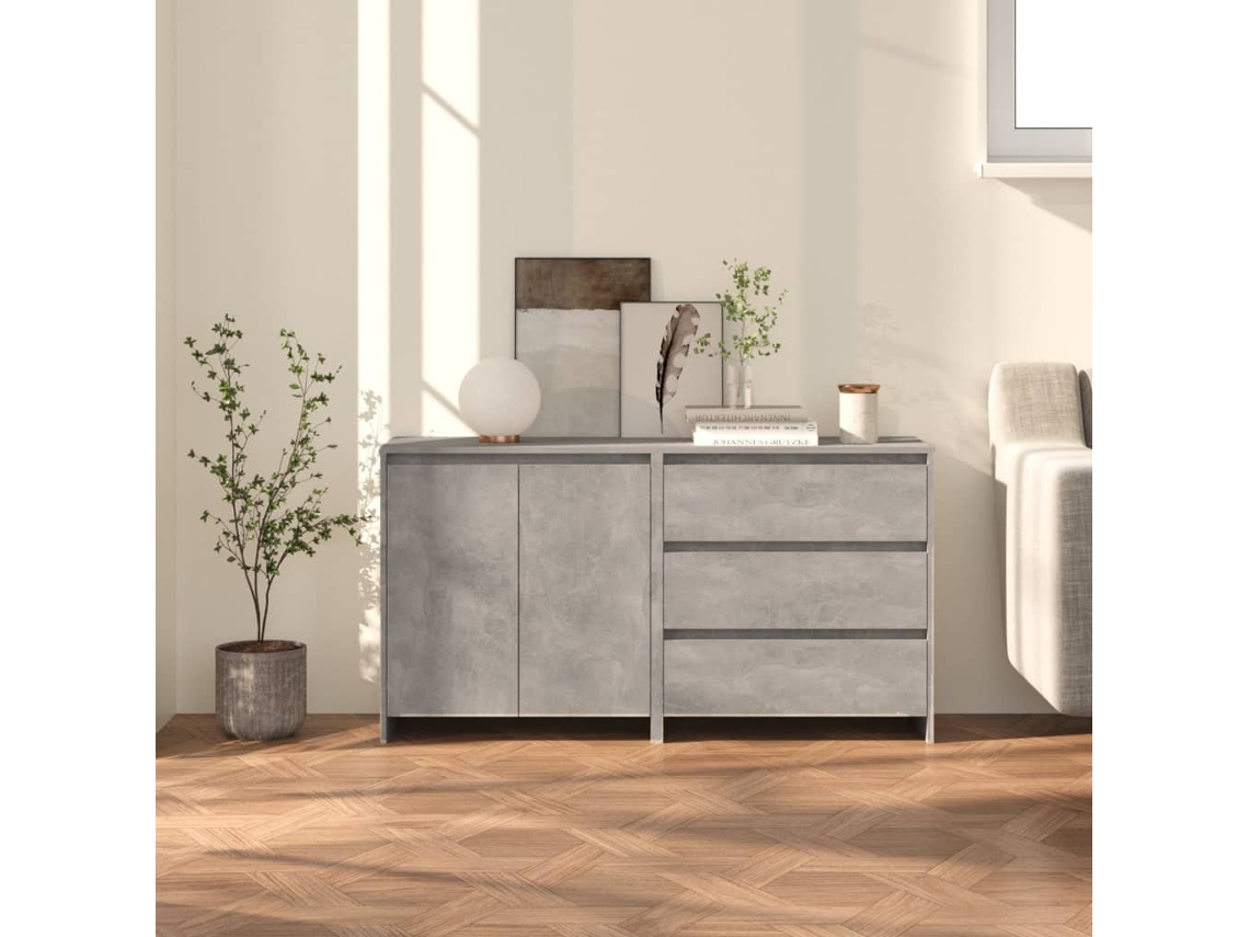 Aparador Pcs de madera procesada, gris cemento