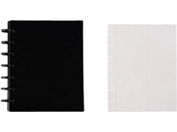 Générique Album Photo Couleur Unie - Support Rangement For Cartes Postales(black - 20 Pages)