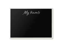 Magnetic Glass Board My Travels For The Hall Espelharte (70x50 Cm)