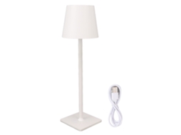Lâmpada de Mesa Sem Fios Recarregável Led Táctil Minimalista para Acampamento Café Restaurante Branca