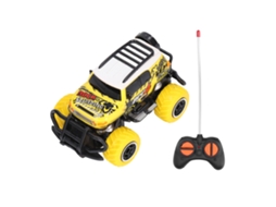 Primerox carro Controle Remoto Mini Off Road 1:43 Grafite com Força de Atrito Forte Amarelo