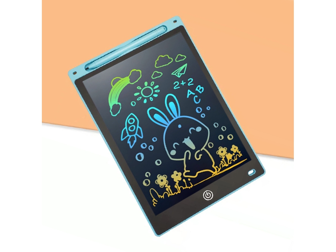 Quadro De Desenho Eletrônico 12 Polegadas , Bloco Escrita Para Crianças, Rabiscos Com Tela Colorida Aquaforge (brilho Aumentado Em 20)