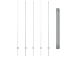 Conjunto 1 Cerca Externa Vidaxl Prateado Aço (10 X 1,6 M)