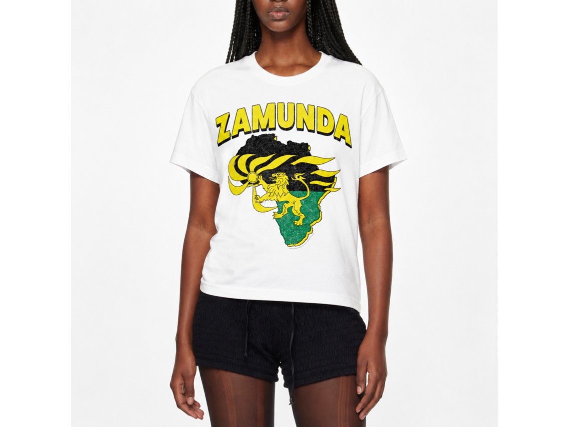 Rockinstone Coming To America Zamunda White Adult T-shirt Size:s
