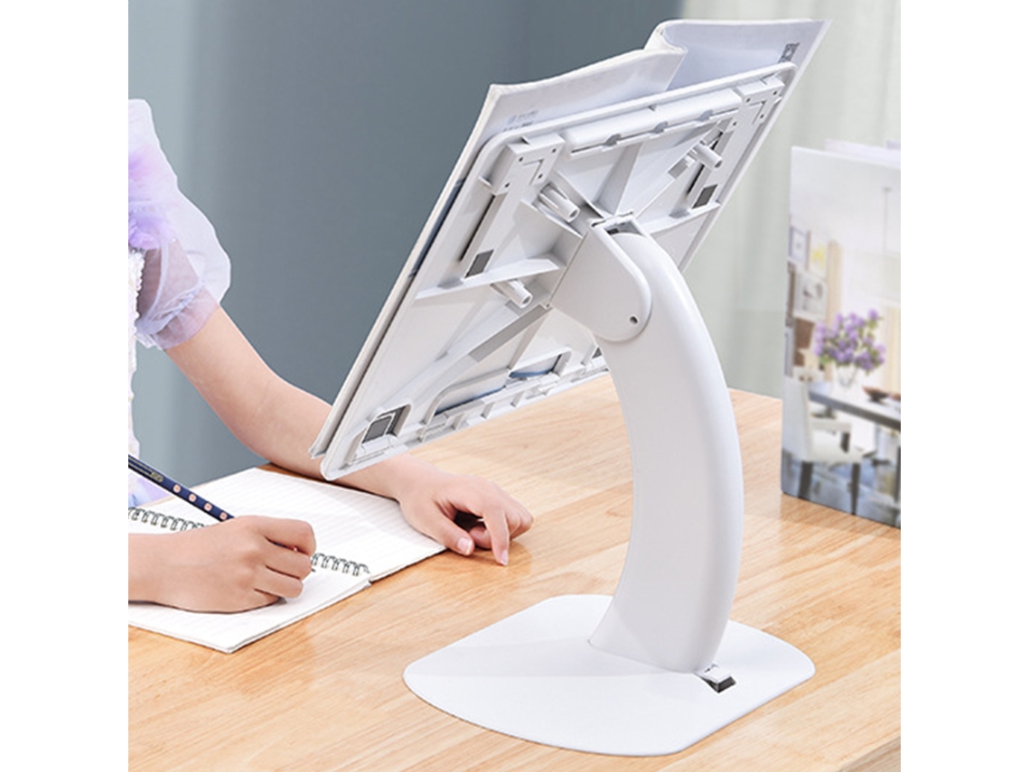 Soporte Mesa Multifuncional Plegable Ergonómico Ajustable Libros Infantiles Blanco | S/MARCA