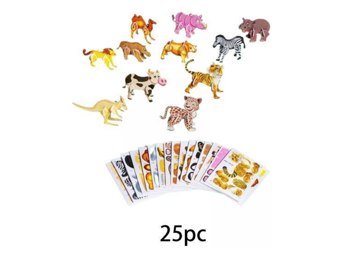 Pacote Com 6 Quebra Cabeças De Desenho Animado De 2 A 6 Peças Slowmoose