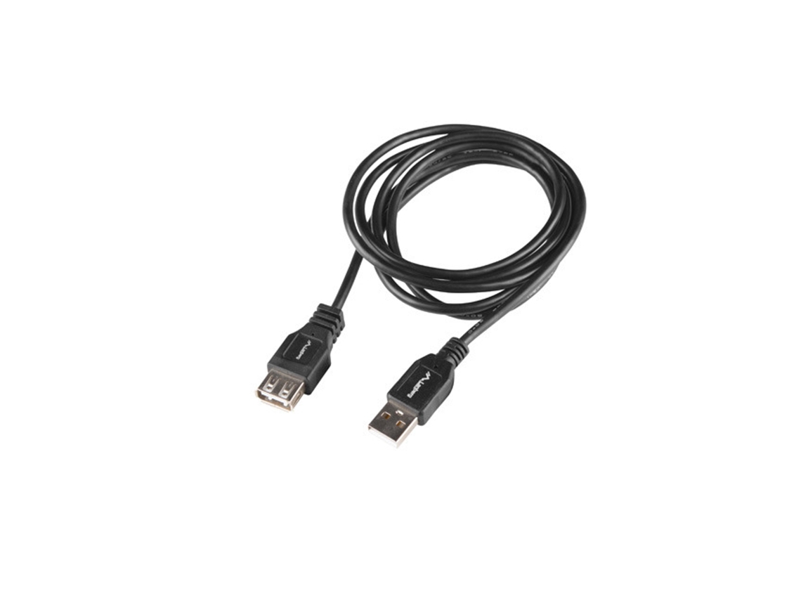 Adaptador LANBERG Lanberg Black Box Lanberg Usb-A Macho/Fêmea 2.0 Cabo 1M Ca-Usbe-15Cu-0010-Bk