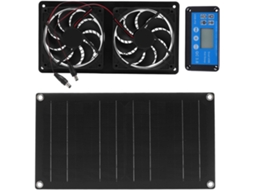 Ventilador Extrator Com Painel Solar De 20 W, Ventilação Movida A