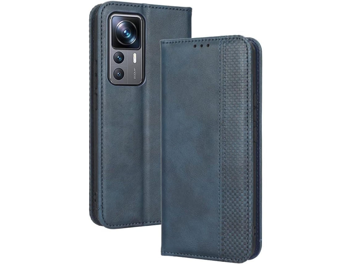 Capa Fólio Para Xiaomi 12t Pro, Azul - Elysve