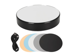 Aetheria porta exibição Giratório Motorizado 360 Graus Luz Branca 5kg Turntable para Fotografia