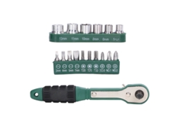 Conjunto de Ferramentas Manuais 17pcs YURU, com bits de parafusadeira