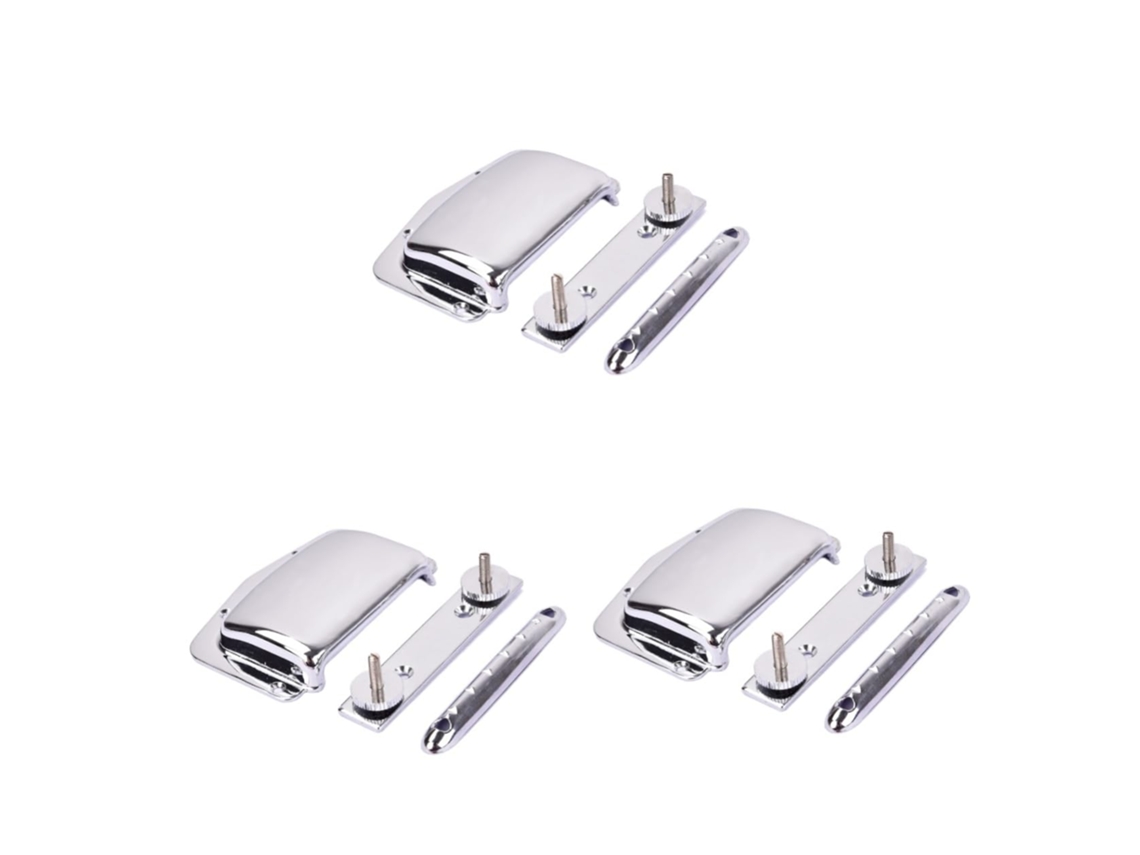 Kit De Ponte E Tailpiece Para Guitarra Elétrica De 3 Peças, Conjunto De Ponte Roller Com Capa, Insta