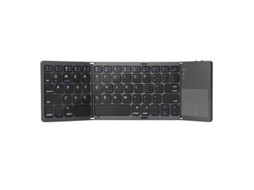 Teclado Eifson Bluetooth Dobrável Com Touchpad, Formato Triplo - Layout Em Inglês - Preto