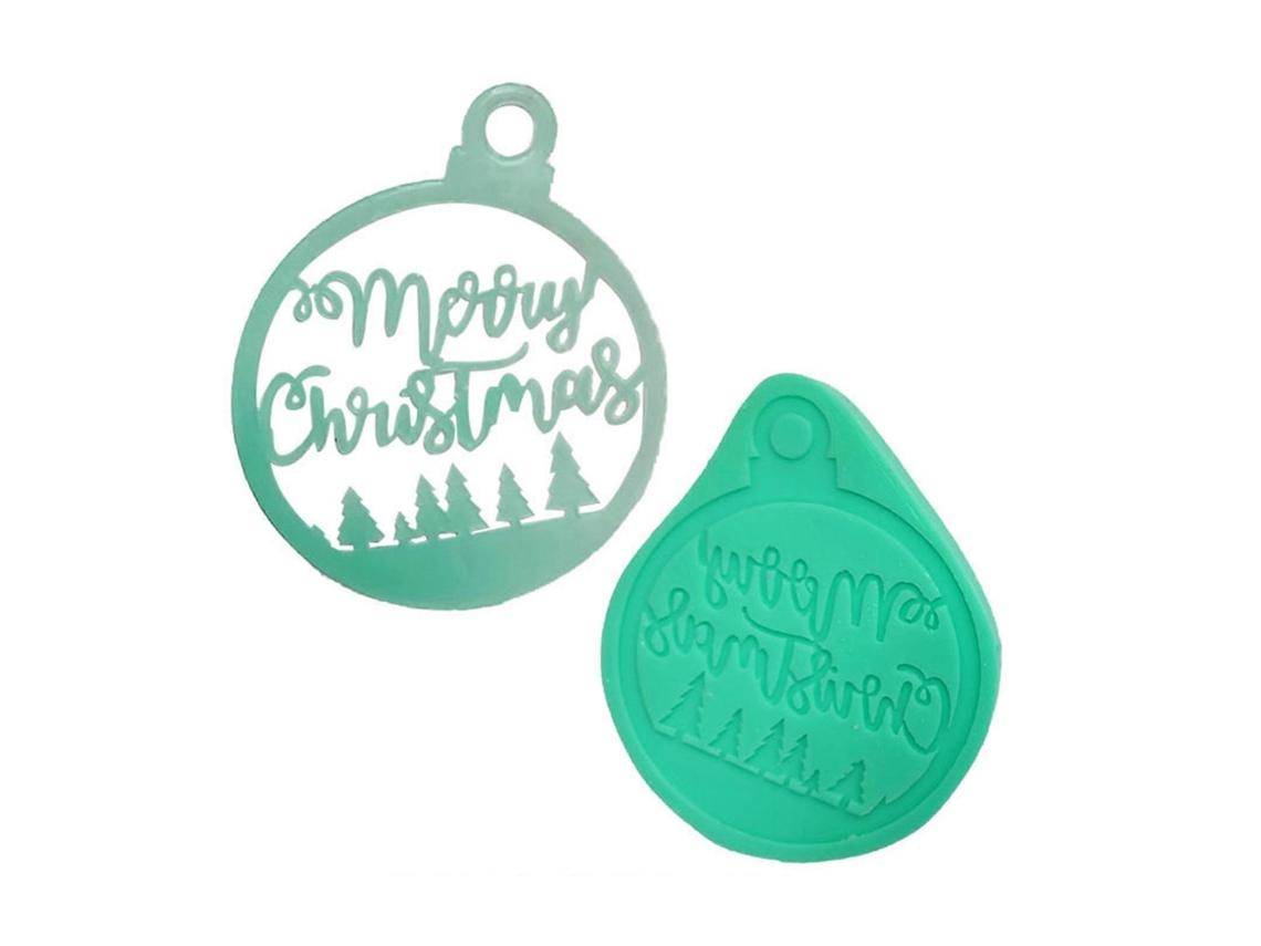 Conjunto De Moldes De Silicone Para Cozinha F1441sd Da Série Natalina: Molde Para Fondant, Molde Para Chocolate, Utensílios Para Decoração De Bolos E
