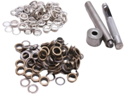 Kit Com 100 Ilhós De 4 Mm Diâmetro Interno, Ferramentas Inclusas.