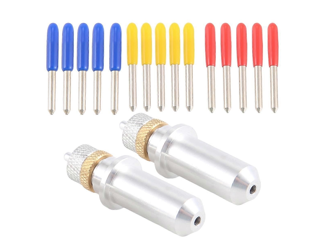 17 Lâminas Para Plotter De Corte, Ângulos 30/45/60 Graus, Com Suporte