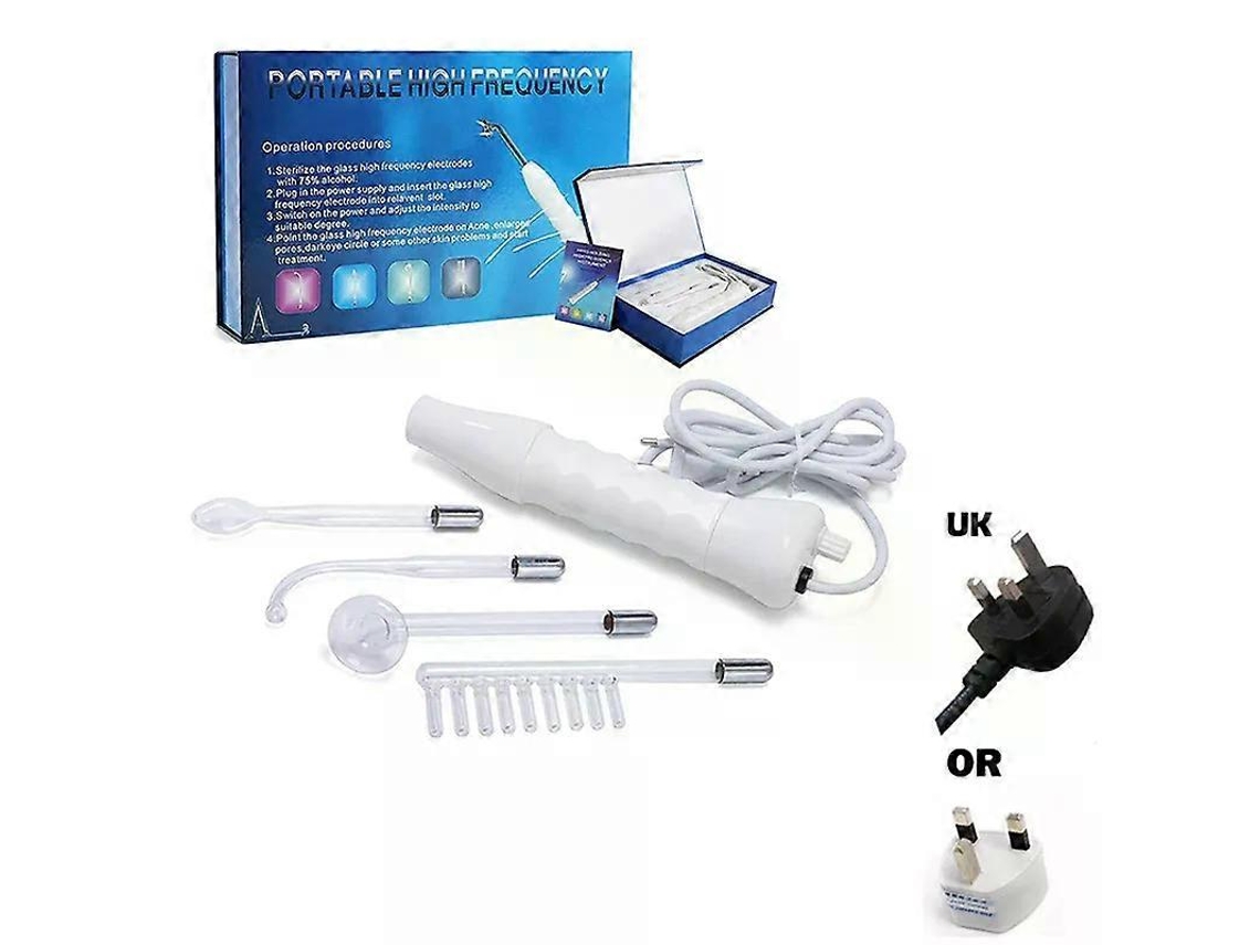 Aparelho de beleza com eletrodo tubular, Ozonic Varin de alta frequência para massagem facial, capilar e ocular.