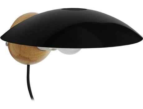 Candeeiro de Parede  Lolita (Natural, Preto - E27 - Máx. 40W - Madeira)