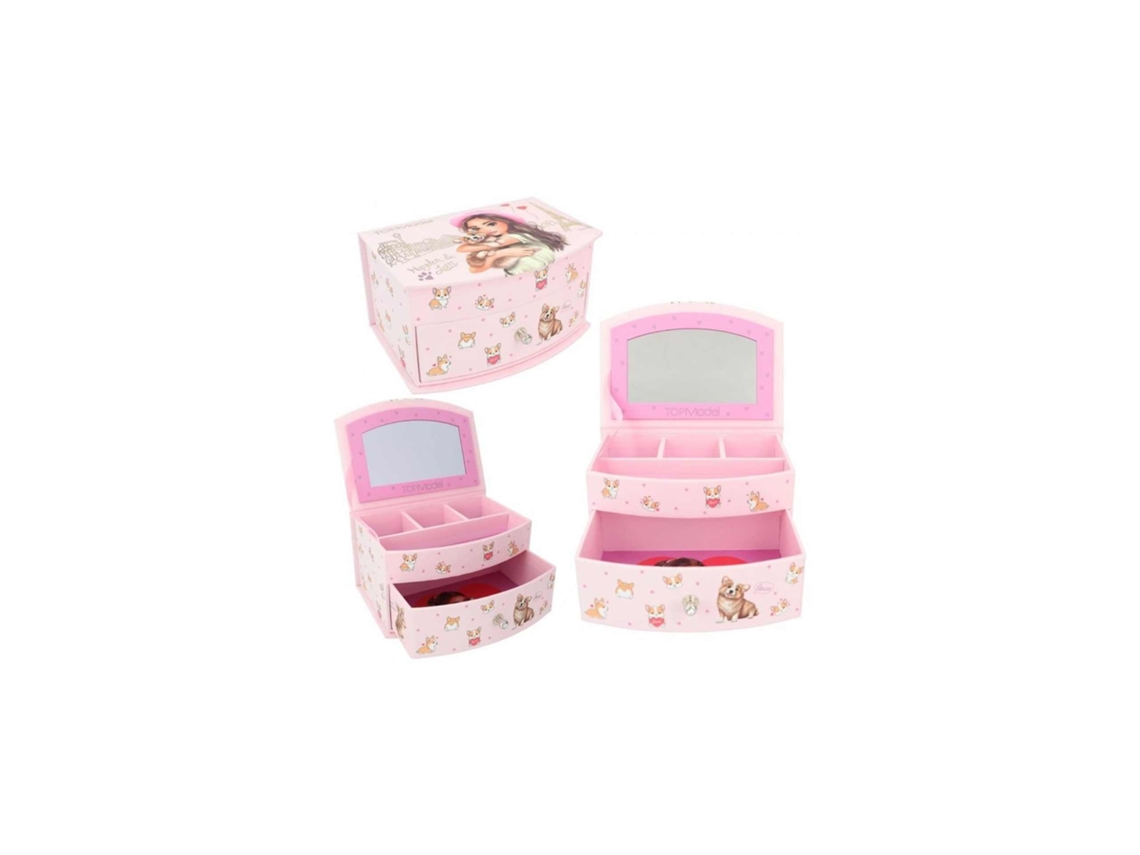 Caixa de joias pequena Corgi modelo top