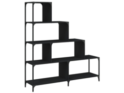 Bookcase, Bookcases Vidaxl Preto Madeira Processada (n/a)