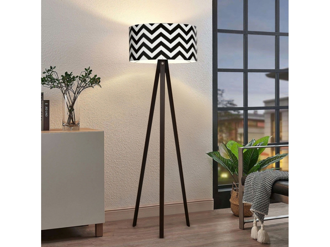 Candeeiro de Pé LUX.PRO Newport (140 x Ø 38 cm - PVC / MDF - Branco )