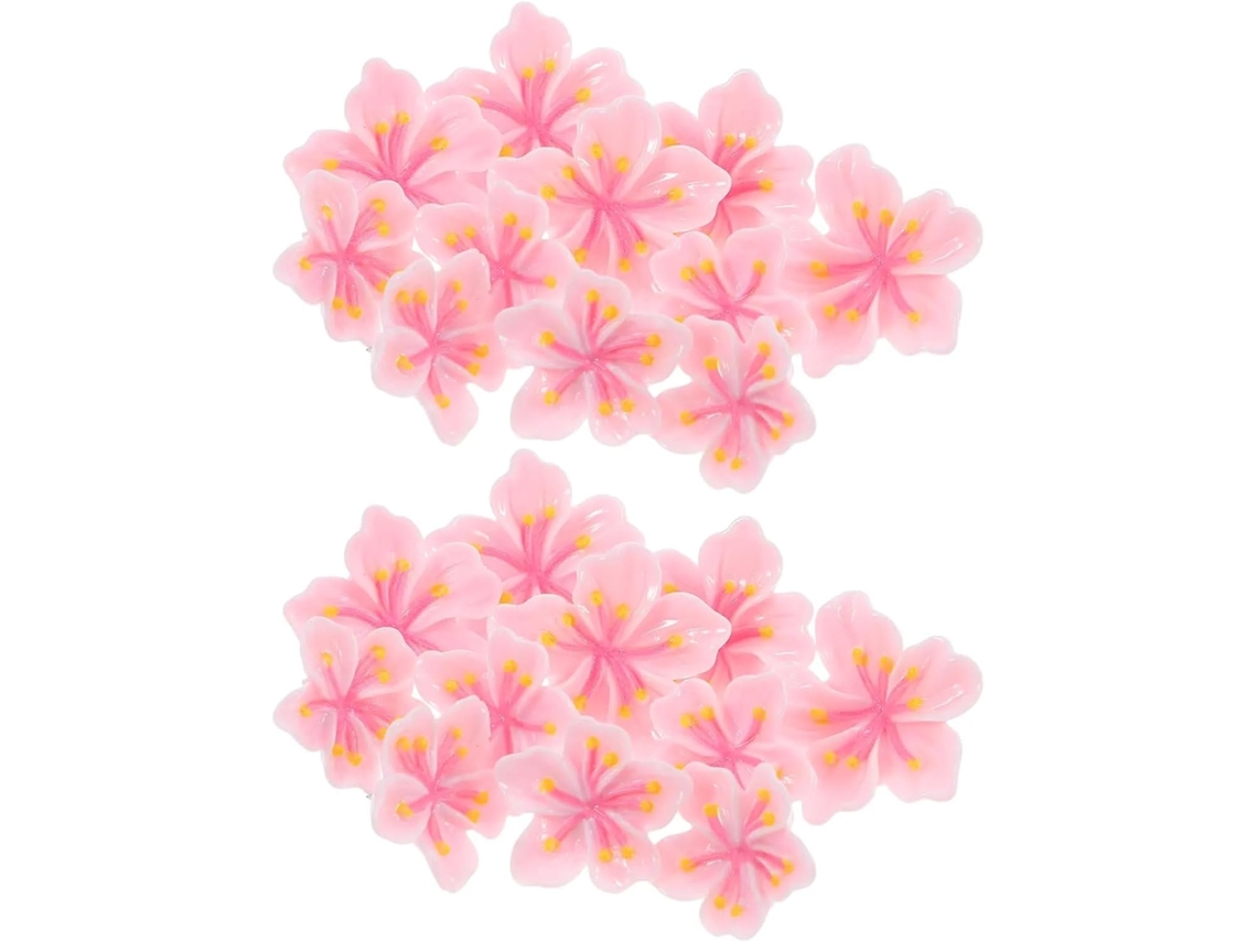 Tachinhas De Resina Em Formato Flor, 60 Unidades, Para Escritório,
