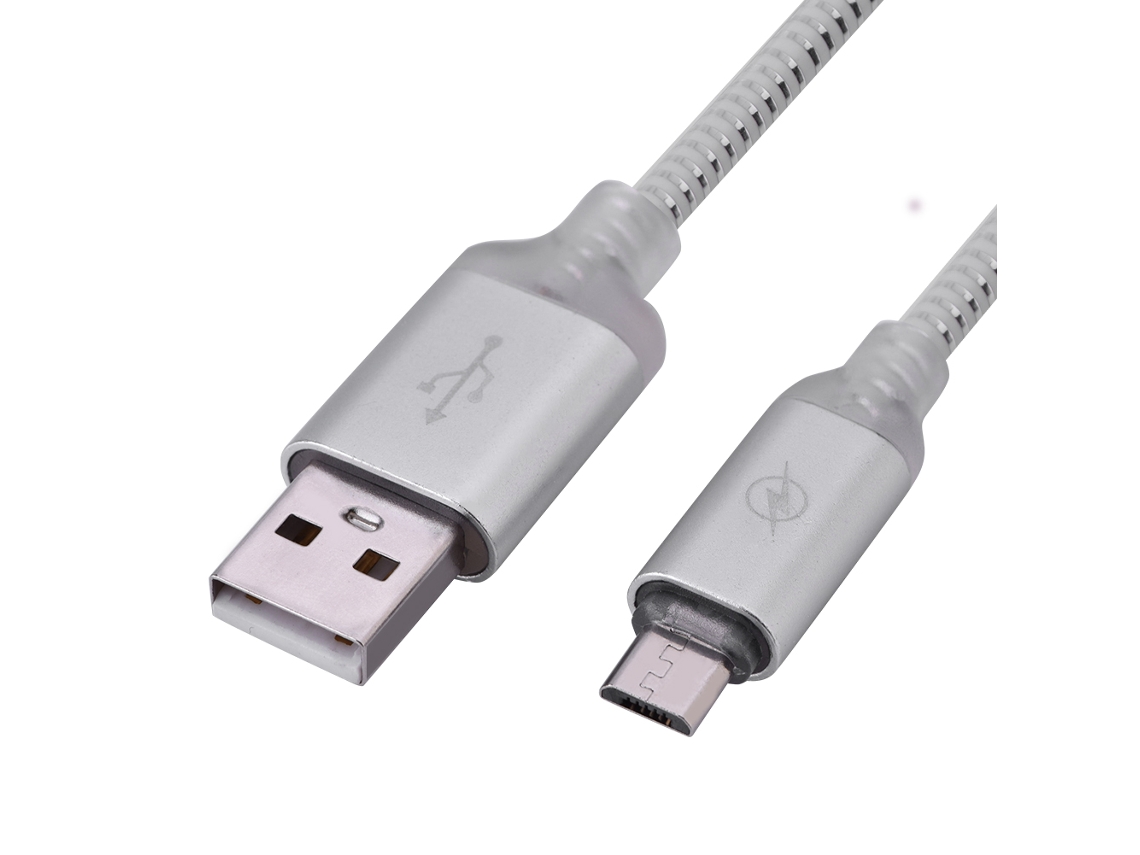 Cabo de Dados LAXISCREED Android Prateado Aluminio Led