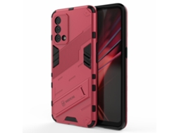 Capa Híbrido Para Lg, Oppo Oppo K9 Pele Sintética Anti-choque Rosa