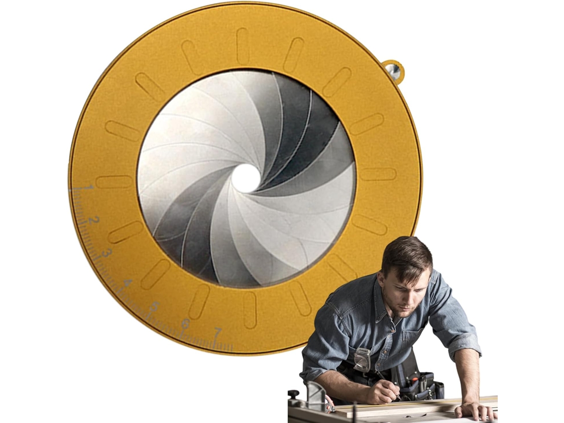 Molde Circular Ajustável Para Desenho Auxílio Oficinas Aulas Trabalho Em Metal Acessório Casa, No Escritório