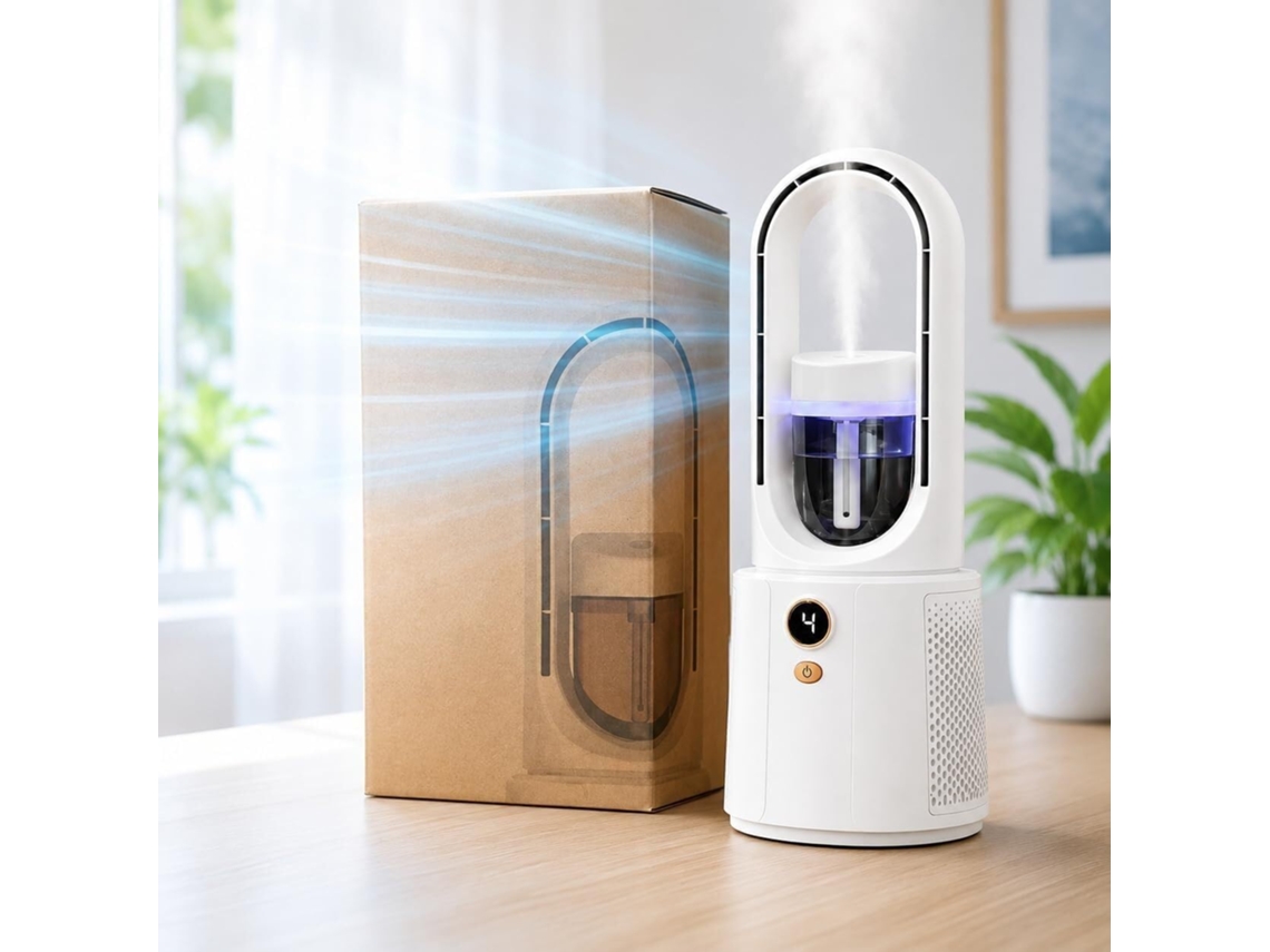 Ventilador De Mesa Com Duas Cabeças Para Resfriamento