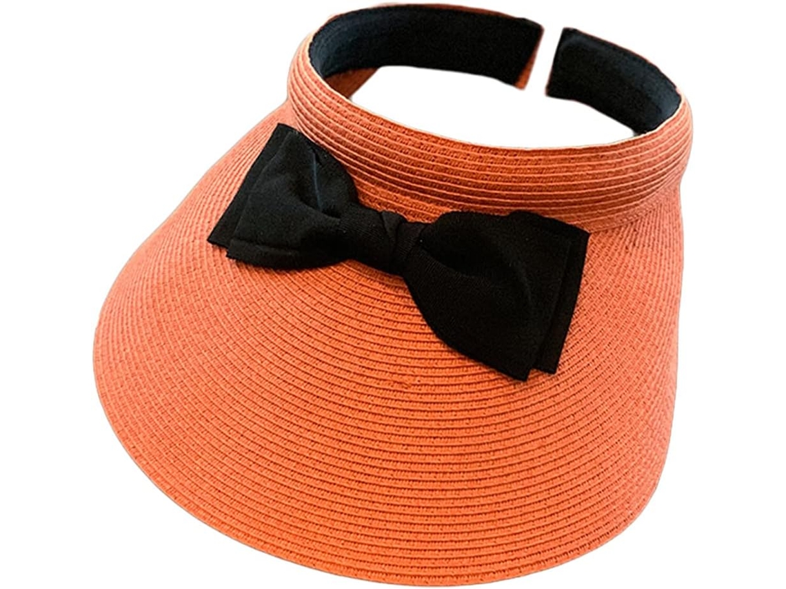 Chapéu De Praia Feminino Vazio - Chapéu De Sol - Laranja, Laranja, Tamanho Único