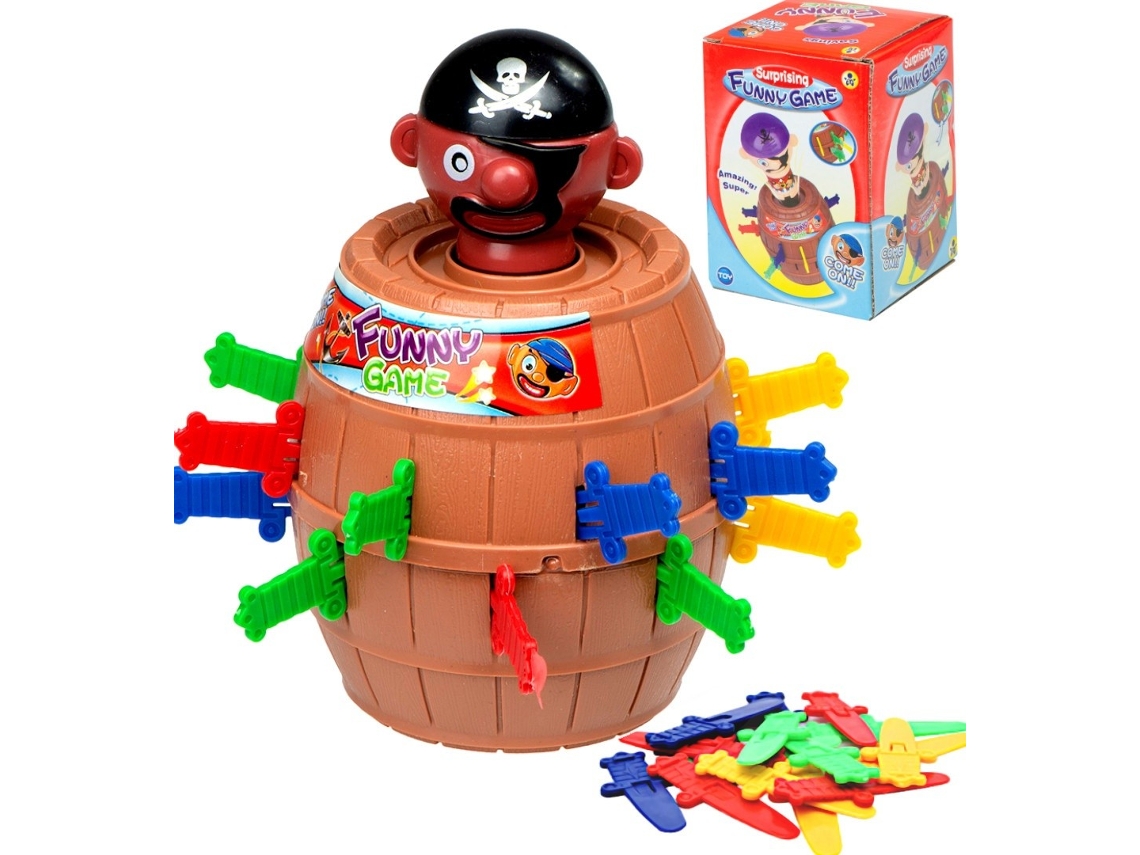 Jogo Do Pirata No Barril Com Espadas De Brincar