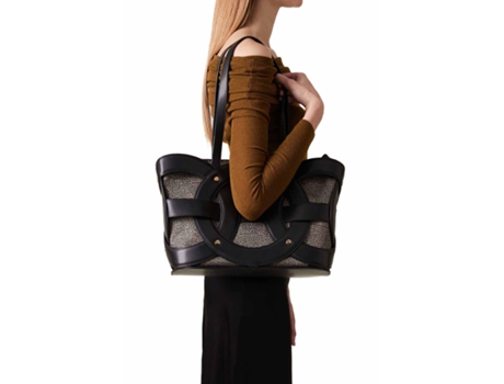 Mala de Mulher BORBONESE All Around Medium Shopping Preto (one)