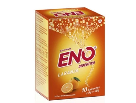 Sais em Pó Efervescente de Laranja ENO emb. 10 x 5 gr