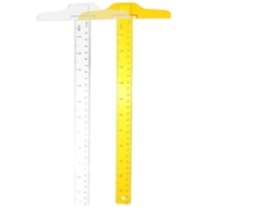 Lurelia Régua Plástica 2 Peças 30cm Com Alta Precisão E Escala Dupla Para Engenharia
