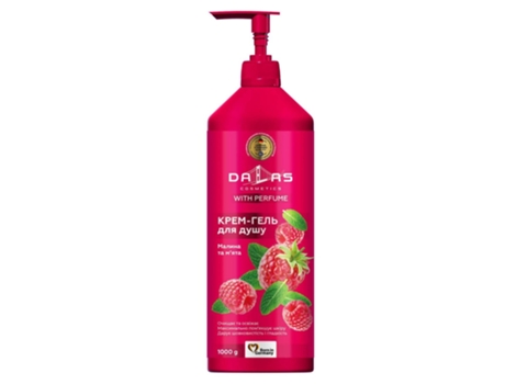 Gel de banho refrescante de framboesa e menta, 1000g Dalas