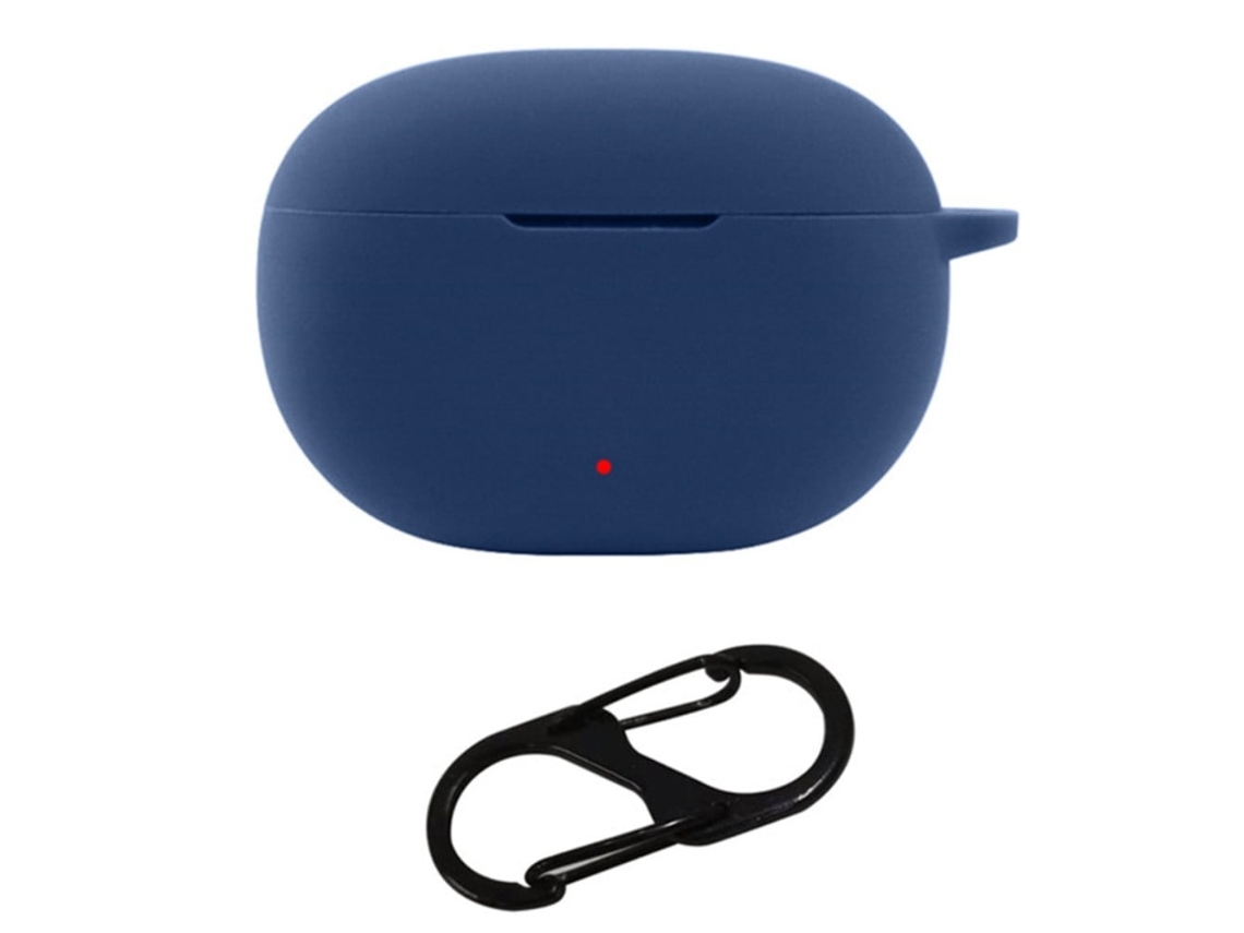 Capa De Silicone Com Fivela Para Beats Studio Buds Plus Azul Escuro Brilvibera
