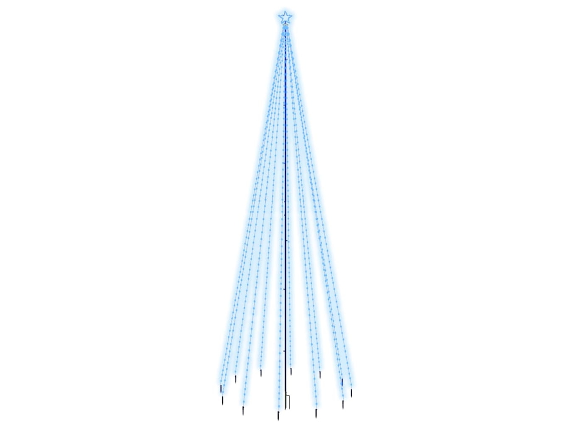 Árvore de natal com espigão VIDAXL Azul