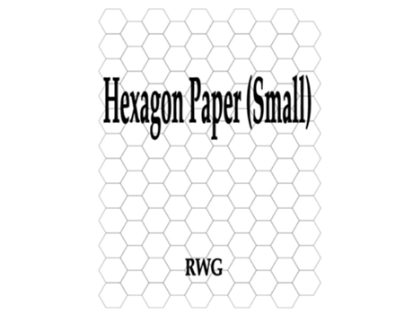 Livro Hexagon Paper 100 Pages 8.5quot X 11quot De Rwg (inglês)