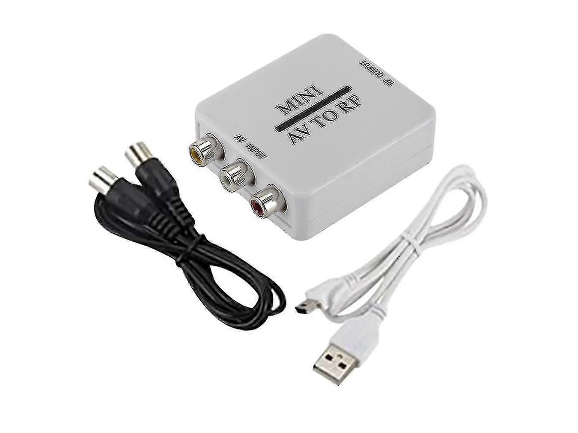 Cabo De Vídeo Composto Rca/a/v Para Conversor Rf/coaxial/coaxial Modulador Compatível Com Tv P20250110731 Aquaforge